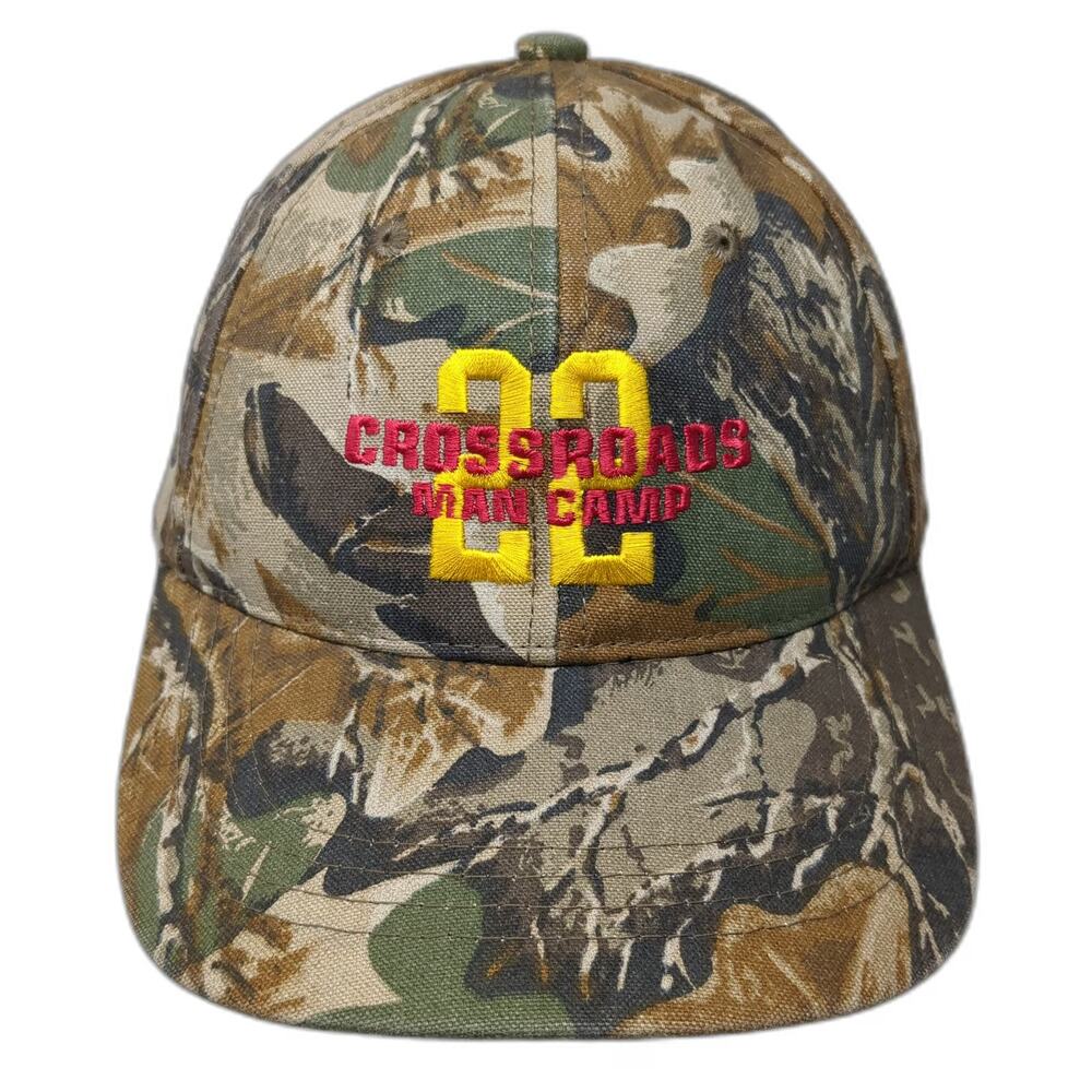 Outdoor Cap Baseball Brown Camo One Size Crossroads Man Camp Hat Embroidery Logo